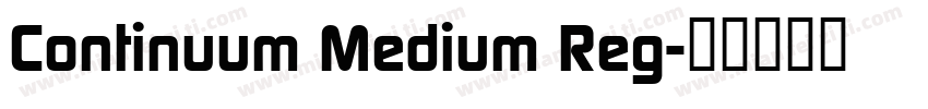 Continuum Medium Reg字体转换